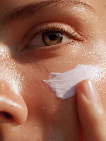 Detailaufnahme der Anti-Aging Creme mit Vitamin E für verbesserte Hautelastizität und Hautregeneration.