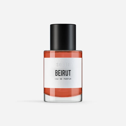 Beirut Eau de Parfum von ekovita in eleganter Glasflasche, luxuriöser unisex Duft für jeden Anlass.
