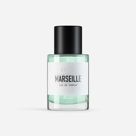Eau de Parfum Marseille von sober im eleganten Flakon, ideal für Unisex-Duftliebhaber von ekovita.