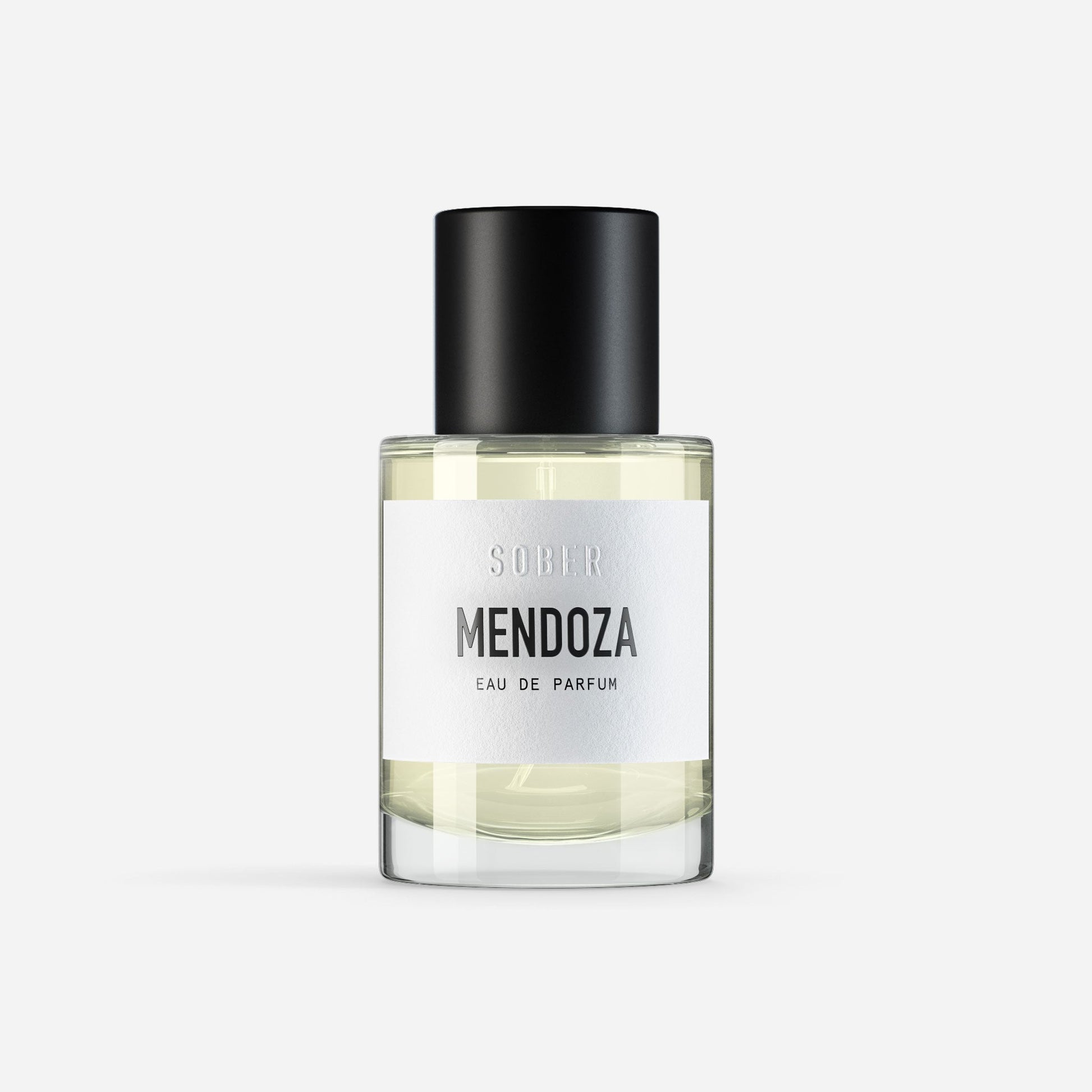 MENDOZA Eau de Parfum von sober in edler Flasche, unisex Duft mit Kirsche und schwarzem Tee.