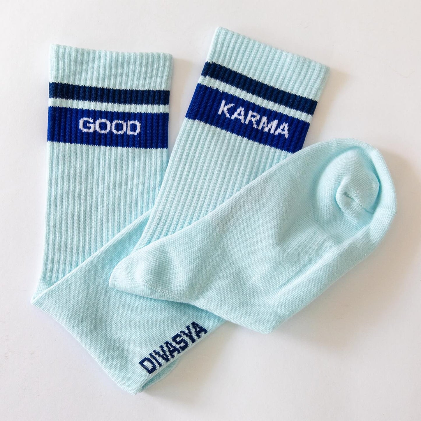 Socken mit Yoga-Motiv: Good Karma