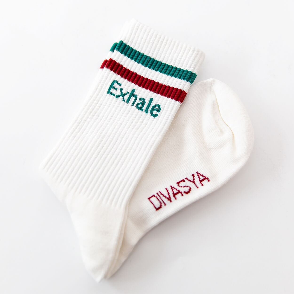 Socken mit Yoga-Motiv in 2 Varianten: Inhale Exhale | Namasté