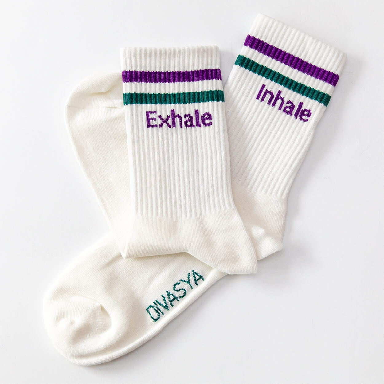 Socken mit Yoga-Motiv: Inhale Exhale | Namasté | 3 Farben