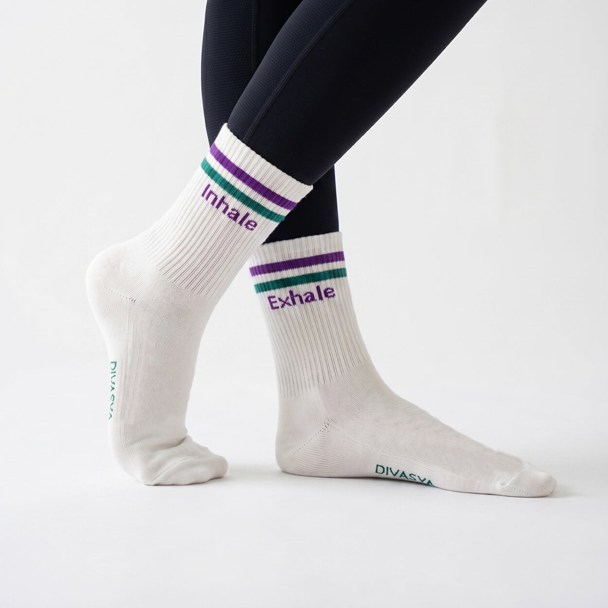 Socken mit Yoga-Motiv: Inhale Exhale | Namasté