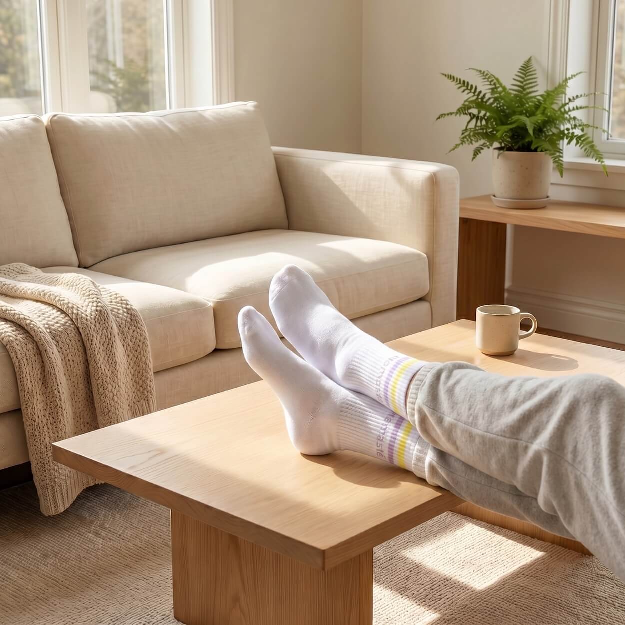 Socken mit Yoga-Motiv in 2 Varianten: Namasté Pink | Inhale Exhale