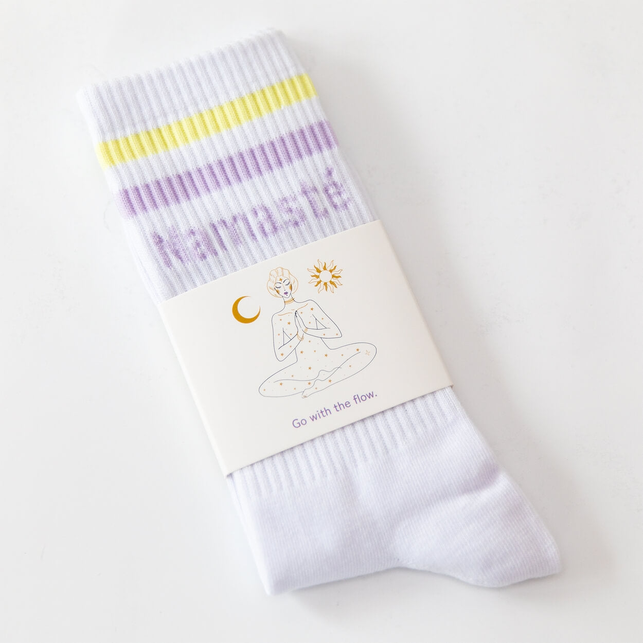 Socken mit Yoga-Motiv in 2 Varianten: Inhale Exhale | Namasté
