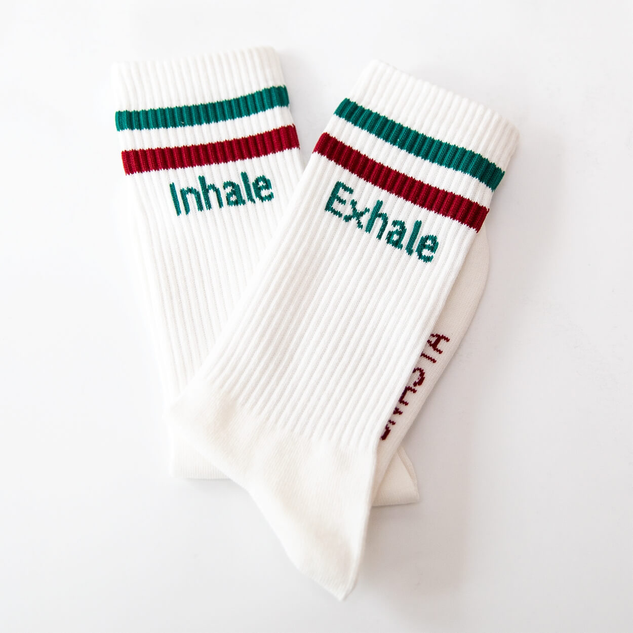 Socken mit Yoga-Motiv: Inhale Exhale | Namasté | 3 Farben