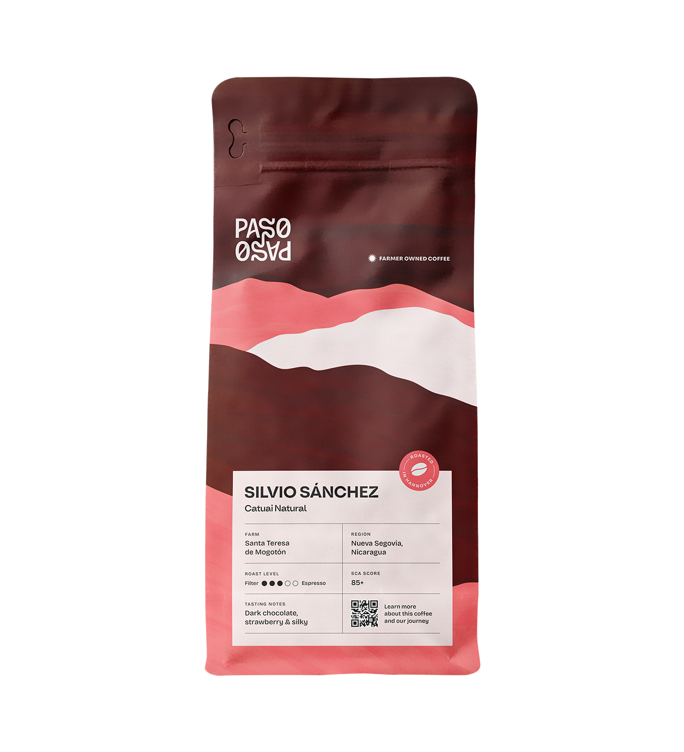 Premium Espresso Catuai Natural in einer eleganten Verpackung von Paso Paso