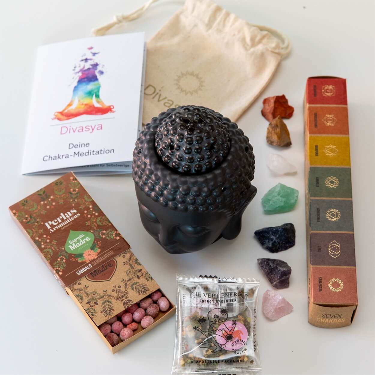 Geschenk Meditation │ Geschenkset für Chakra Meditation & Yoga