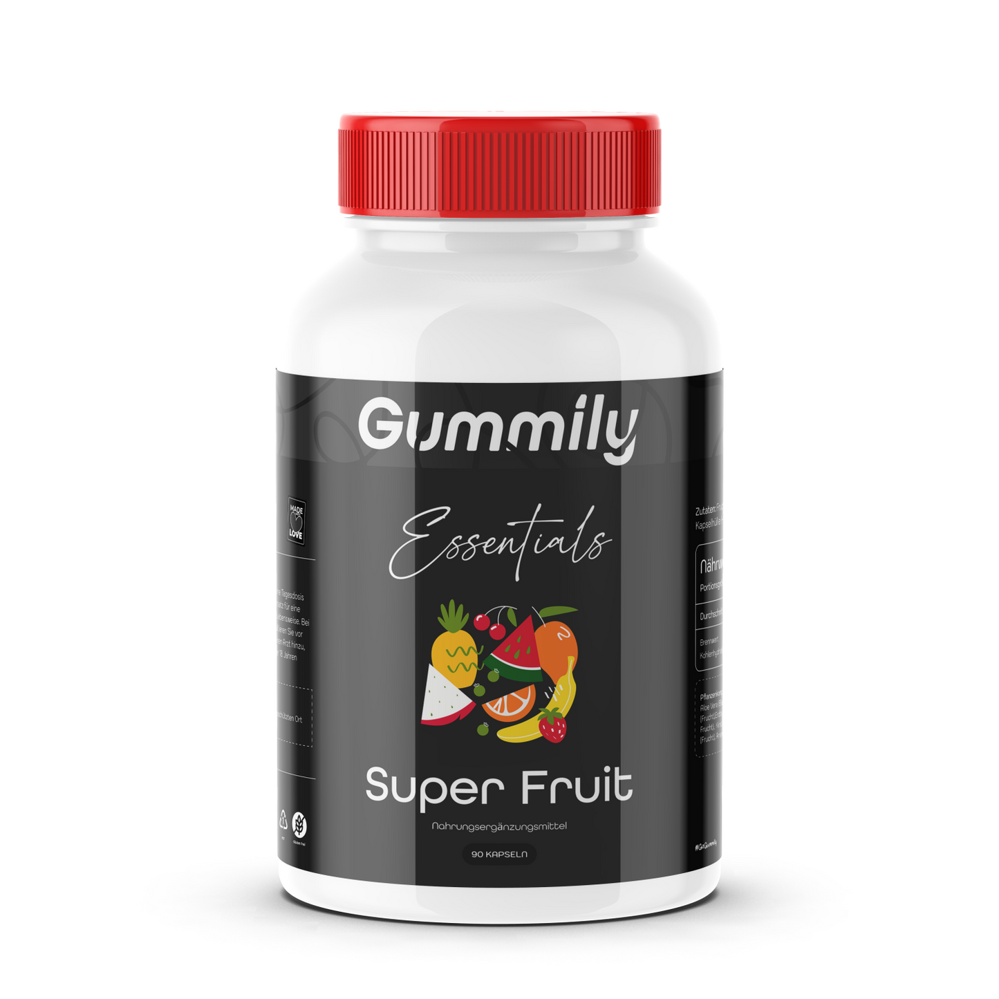 Super Fruit Komplex Kapseln – 17 Früchte, 2010 mg