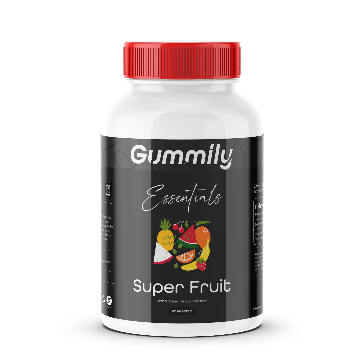 Super Fruit Komplex Kapseln – 17 Früchte, 2010 mg