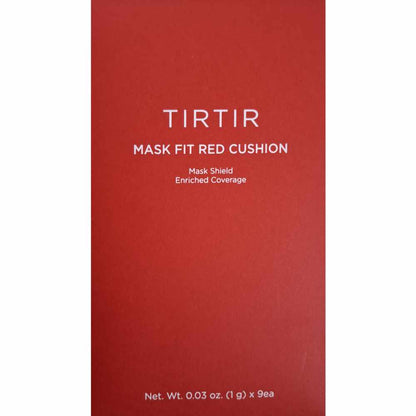 TIR TIR Mask Fit Red Cushion in einer eleganten Verpackung für perfekte Feuchtigkeitspflege und Make-up.