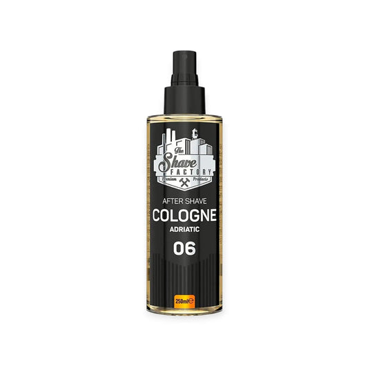After Shave Cologne 06 Adriatic in 250 ml Flasche für erfrischende Hautpflege nach der Rasur.