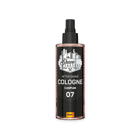 Premium After Shave Cologne 07 Caspian für Männer, beruhigt empfindliche Haut nach der Rasur.