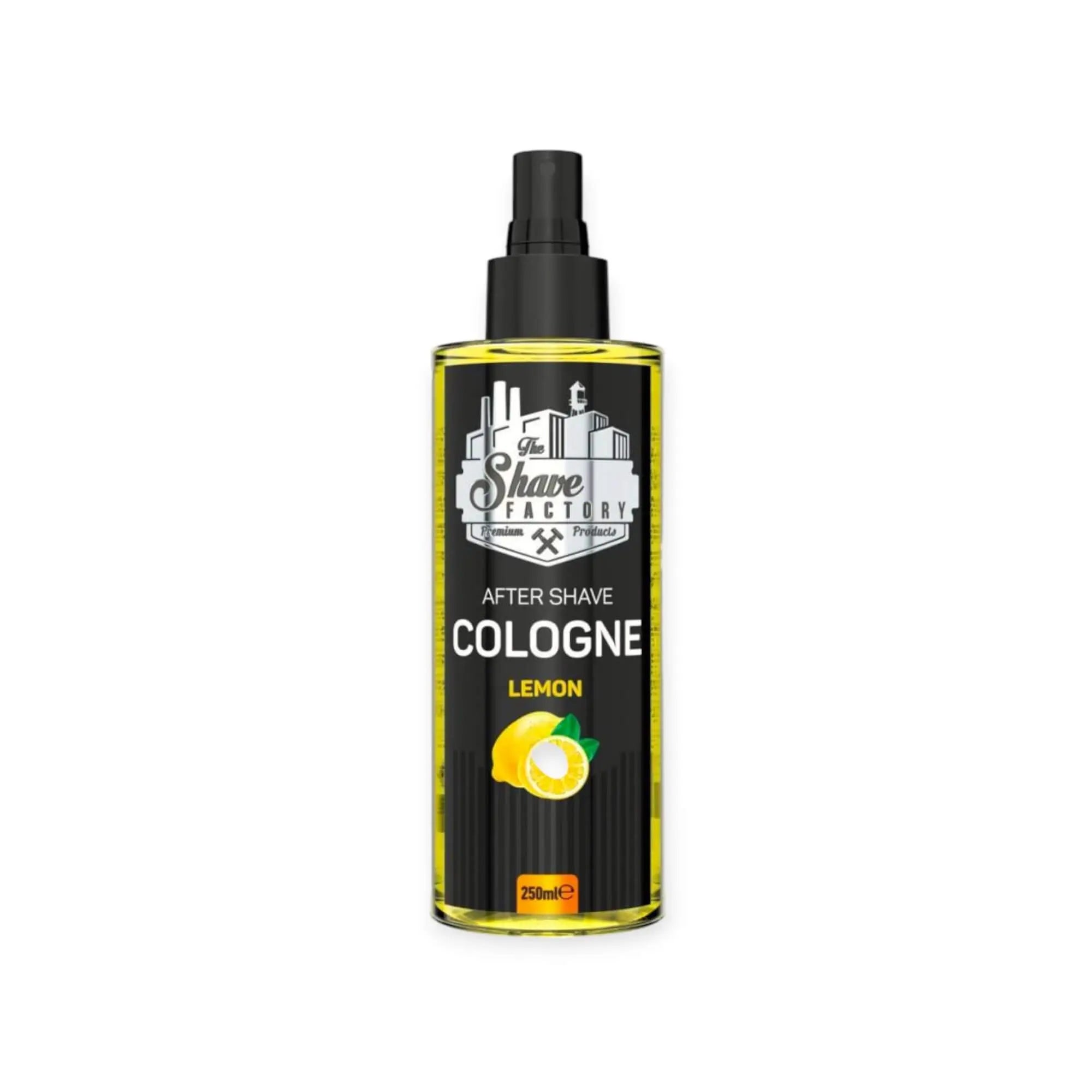 TSF After Shave Cologne Lemon 250ml in eleganter Flasche, ideal zur Rasurpflege mit Zitrusduft.