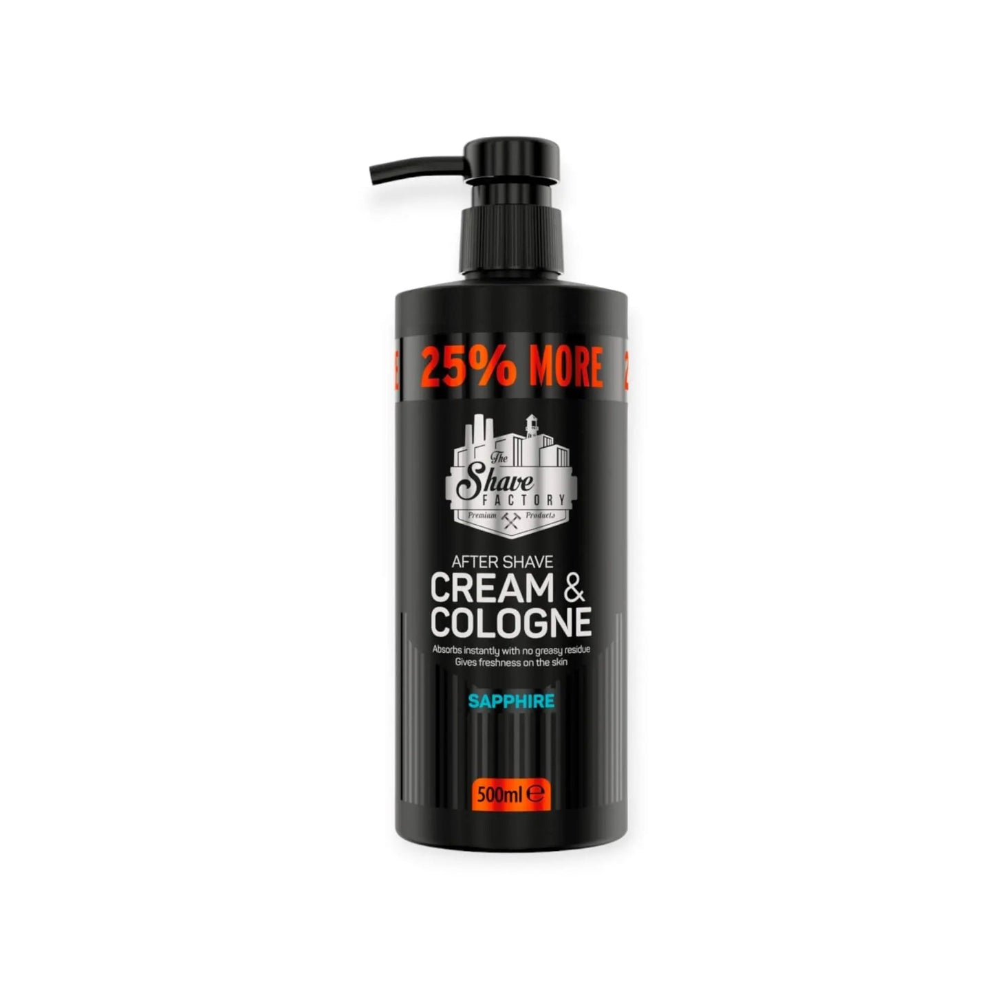 ekovita After Shave Cream & Cologne Sapphire in 500 ml Flasche für optimale Hautpflege nach der Rasur.