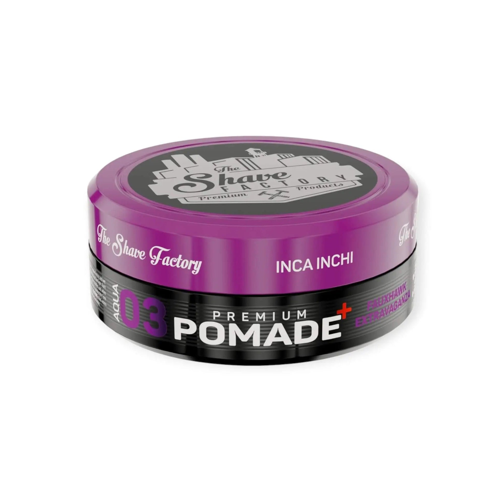 TSF Pomade 03 Fauxhawk Extravaganza 150 ml, ideal für starken Halt und Glanz in Haarstyling.