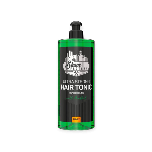 TSF Ultra Strong Hair Tonic von hairOne, 500 ml Flasche für intensive Haarpflege mit Minzextrakt.