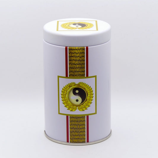Elegante Yin-Yang Teedose von Roberts Teehaus – ekovita Premium für optimalen Aroma-Schutz und Stil.