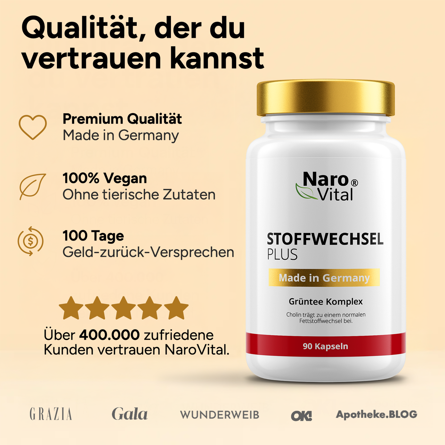 Zusammensetzung des Stoffwechsel Komplex: Sorgfältig ausgewählte Zutaten für effektive Unterstützung.