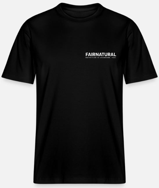 Nachhaltiges FAIRNATURAL T-Shirt aus Bio-Baumwolle in neutraler Farbe, ideal für umweltbewusste Mode.