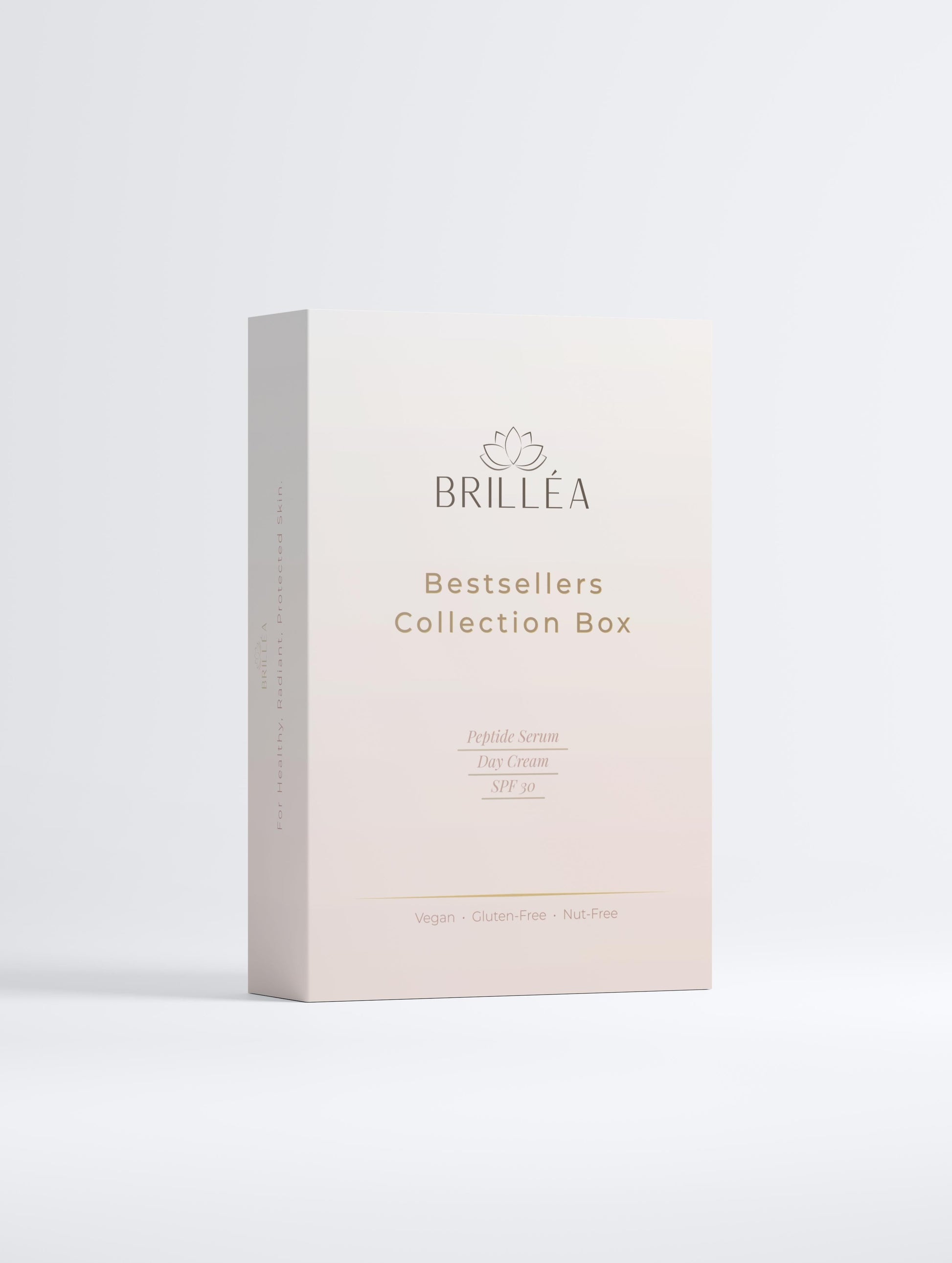 Premium Hautpflege Collection Box mit Brilléa Bestsellers für feuchtigkeitsspendende Hautpflege.