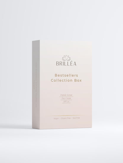 Premium Hautpflege Collection Box mit Brilléa Bestsellers für feuchtigkeitsspendende Hautpflege.