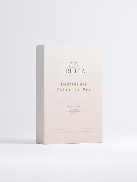 Premium Hautpflege Collection Box mit Brilléa Bestsellers für feuchtigkeitsspendende Hautpflege.