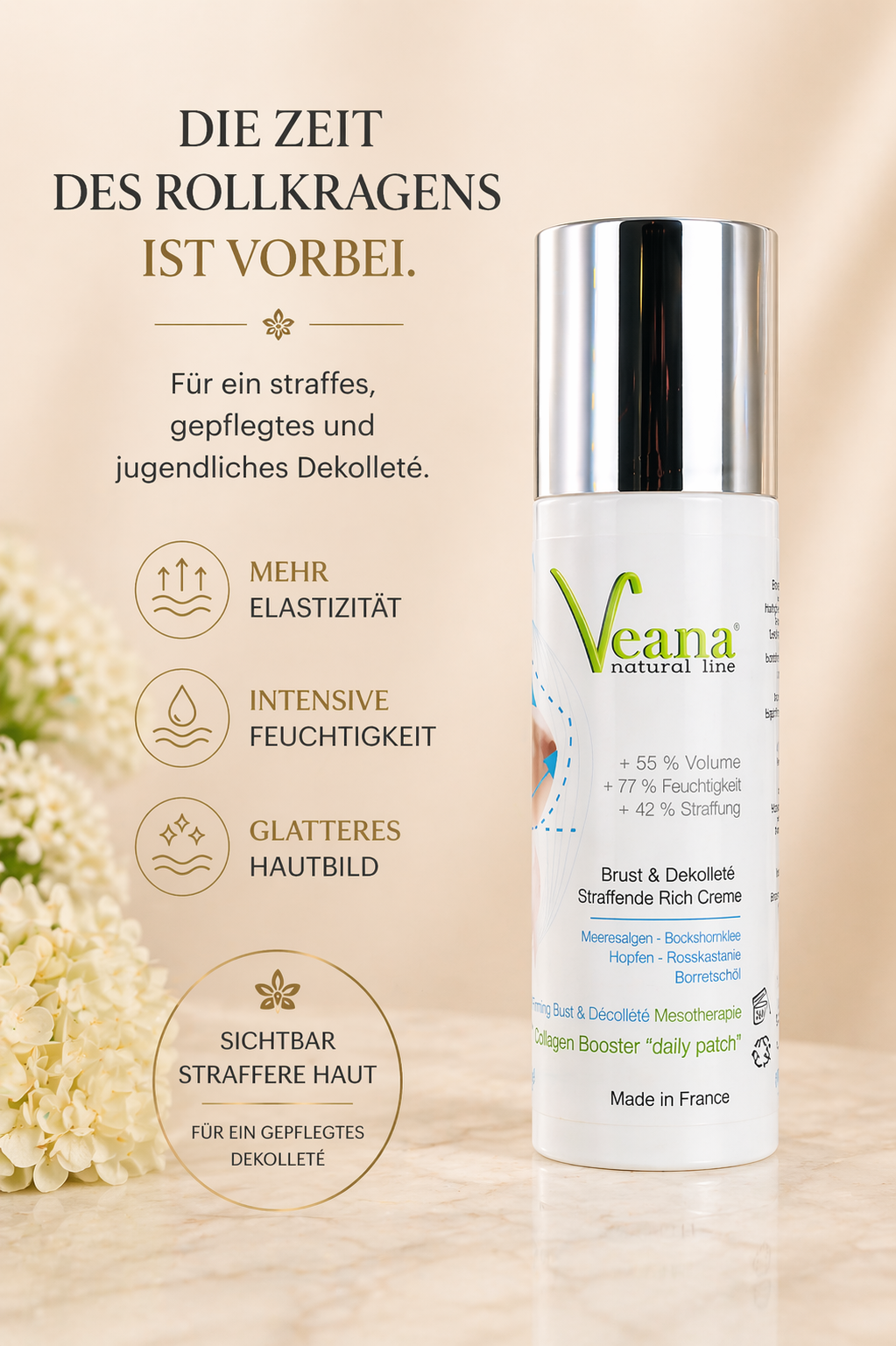 Hals- und Decollette hautstraffende Creme (200ml)