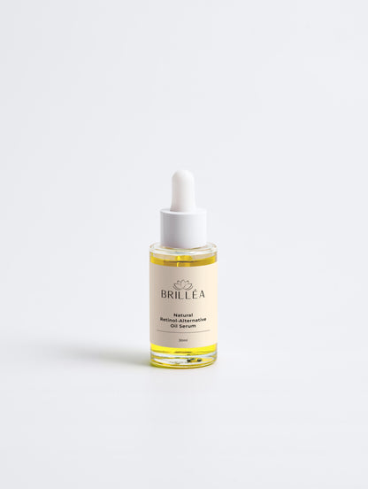 Anwendung des Anti-Aging Serums von Brilléa auf der Hand für plantzliche Hautpflege-Routine.