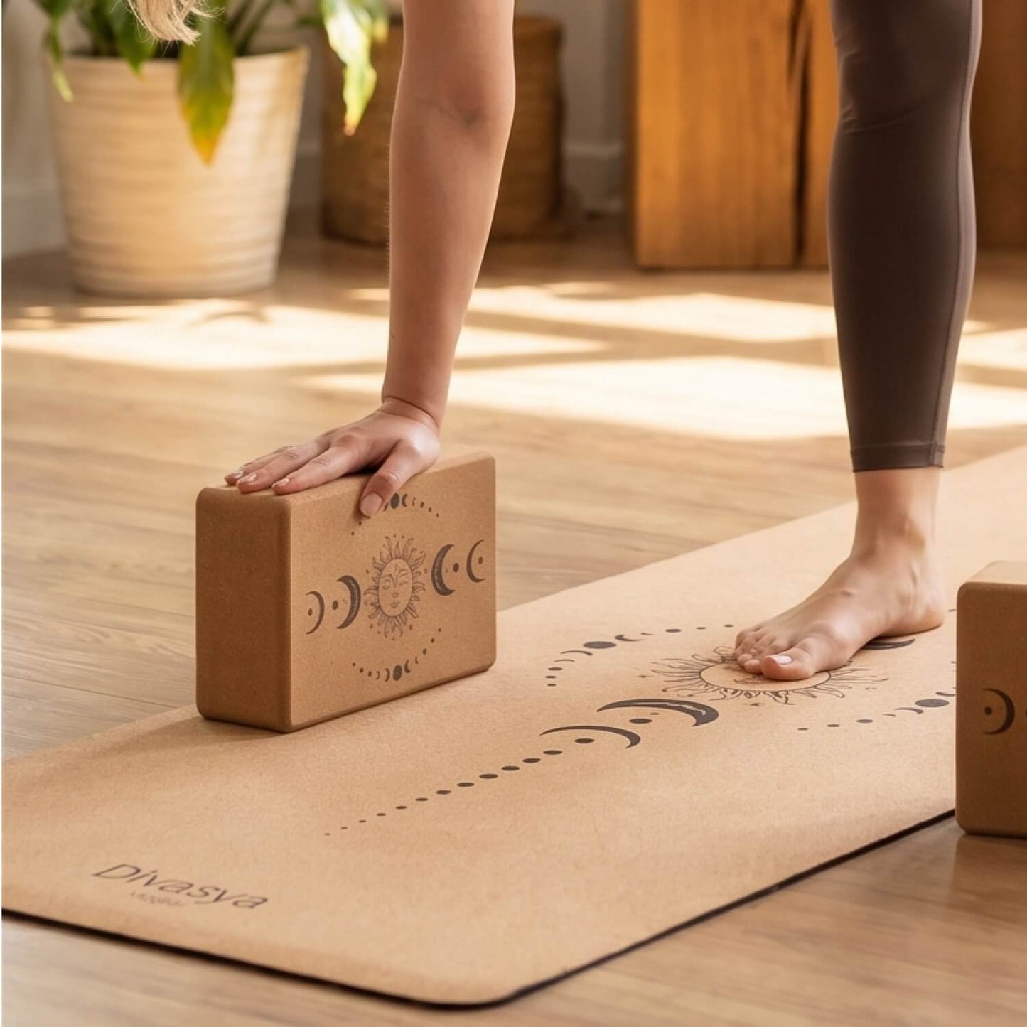 Yoga Block aus portugiesischem Kork in vielen Designs