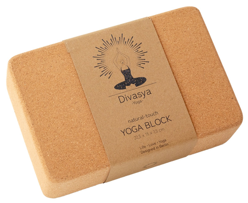 Yoga Block aus portugiesischem Kork in vielen Designs