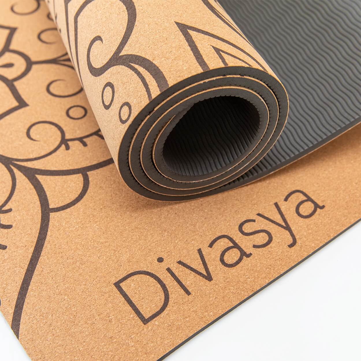 Leichte Kork Yogamatte: rutschfest, dämpfend & nachhaltig | Blume des Lebens