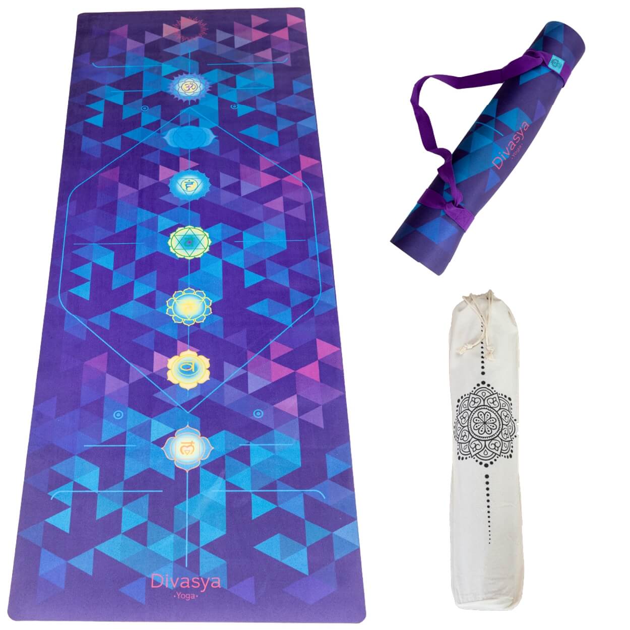 Nachhaltige Yogamatte aus Naturkautschuk & recycelter Mikrofaser