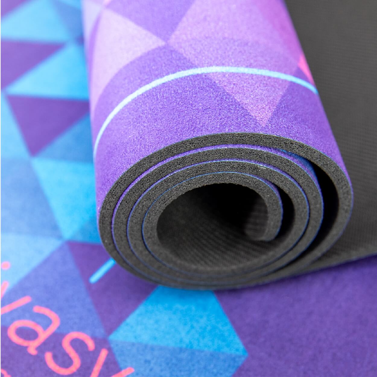 Nachhaltige Yogamatte aus Naturkautschuk & recycelter Mikrofaser Chakra