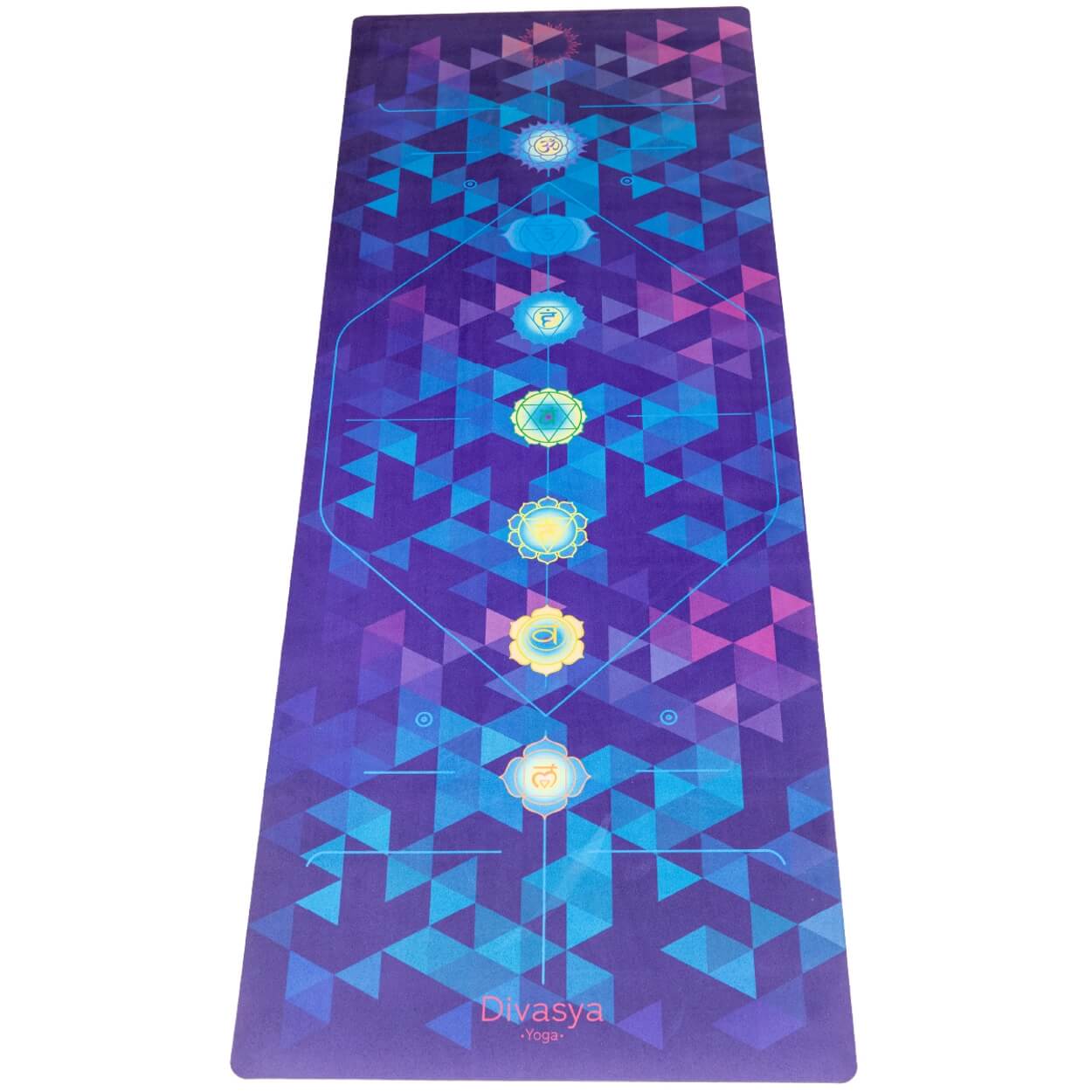 Nachhaltige Yogamatte aus Naturkautschuk & recycelter Mikrofaser Chakra