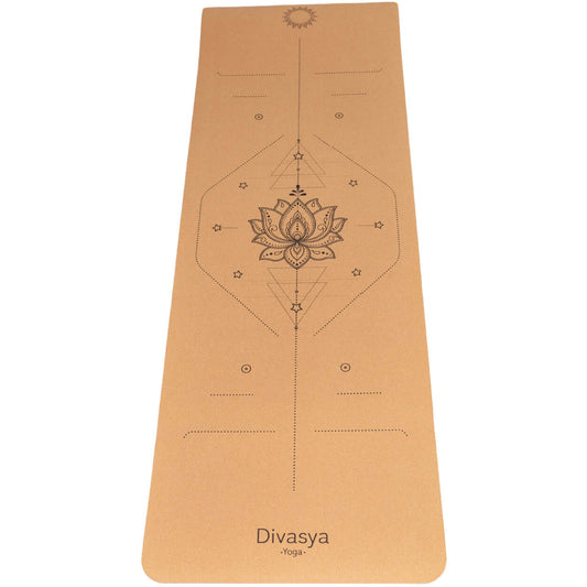 Leichte Kork Yogamatte: rutschfest, dämpfend & nachhaltig | Lotus Alignment