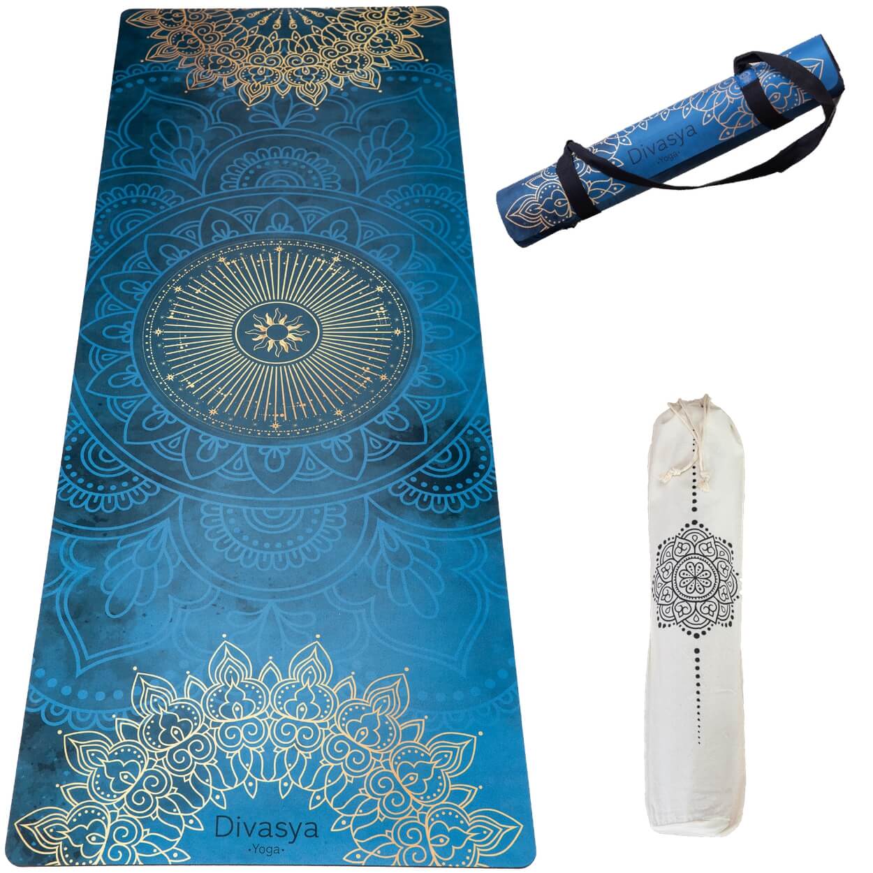 Nachhaltige Yogamatte aus Naturkautschuk & recycelter Mikrofaser