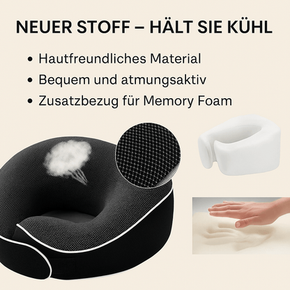 Produktdetails des Nackenkissens, das nach Haartransplantationen unverzichtbar ist.