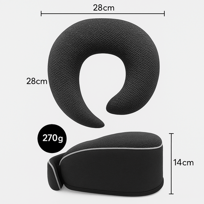Komfortables Nackenkissen, perfekt für Reisen nach einer Haartransplantation gestaltet.