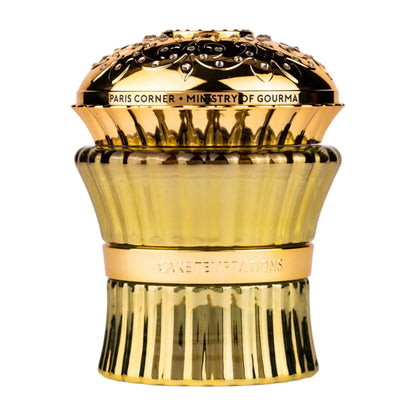 Paris Corner Cake Temptation Eau de Parfum 100ml, ein luxuriöser Duft in eleganter Flasche, die Gourmand Noten verspricht.