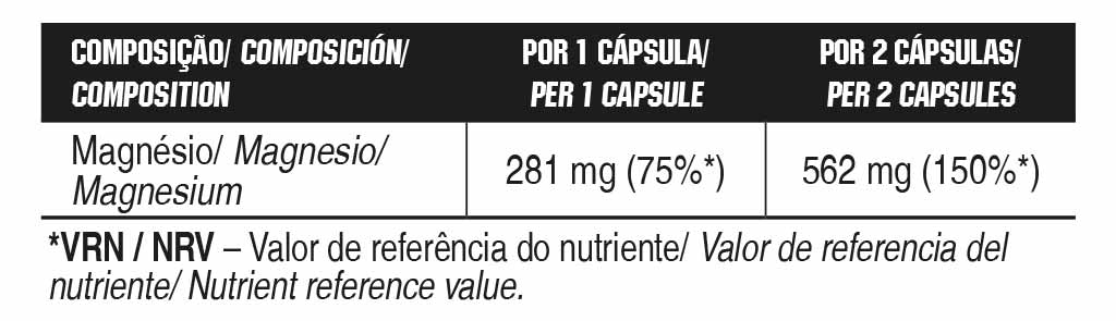 Magnesium 600mg - 60 CAPS