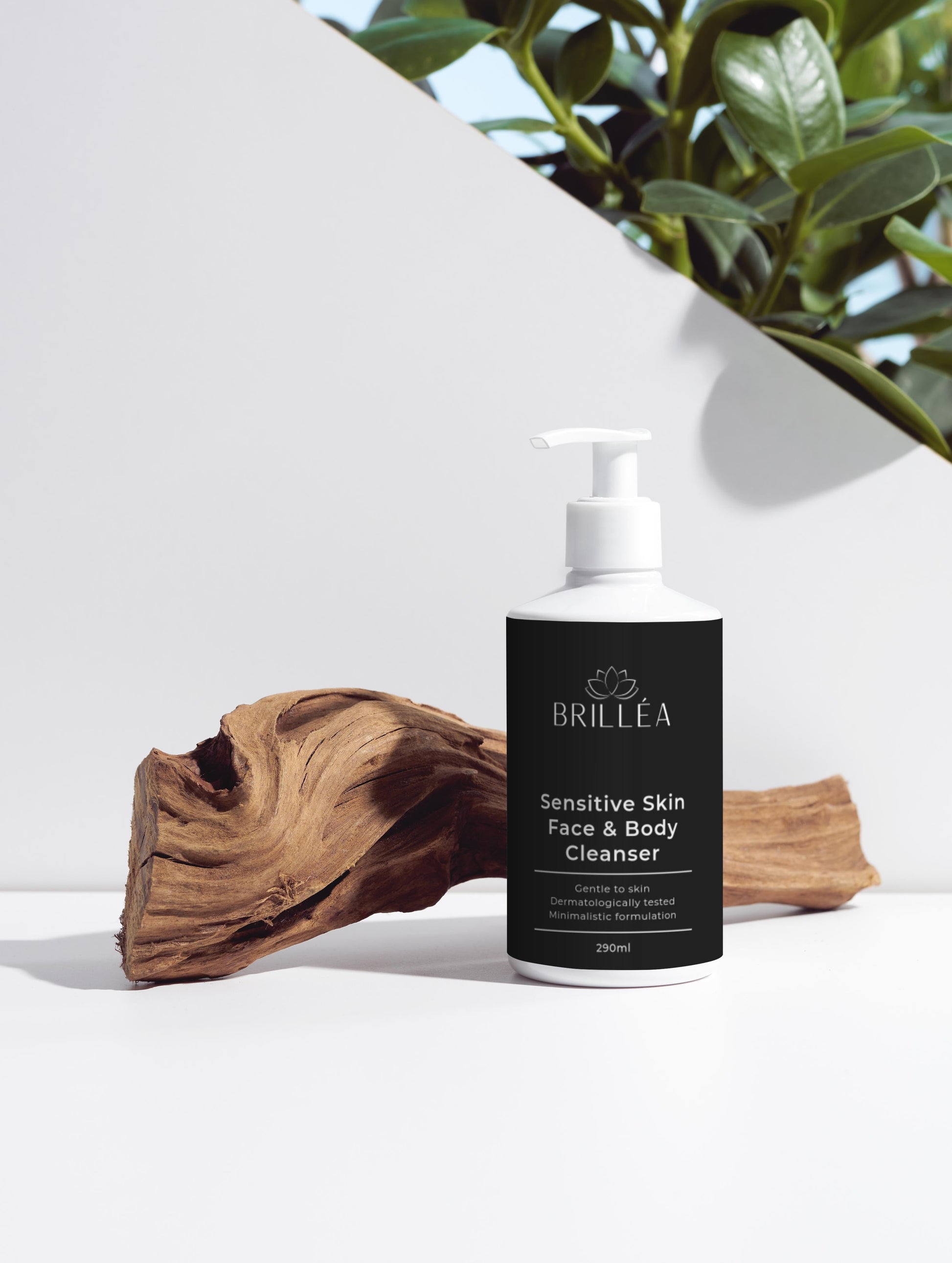 Detailaufnahme des veganen Gesichtsreinigers für empfindliche Haut, der für sanfte Reinigung sorgt.