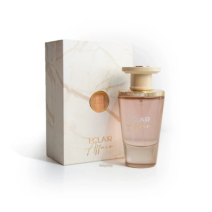 Eclair Affair Eau de Parfum 100ml in stilvollem Ambiente, ideal für die tägliche Anwendung und besondere Anlässe.