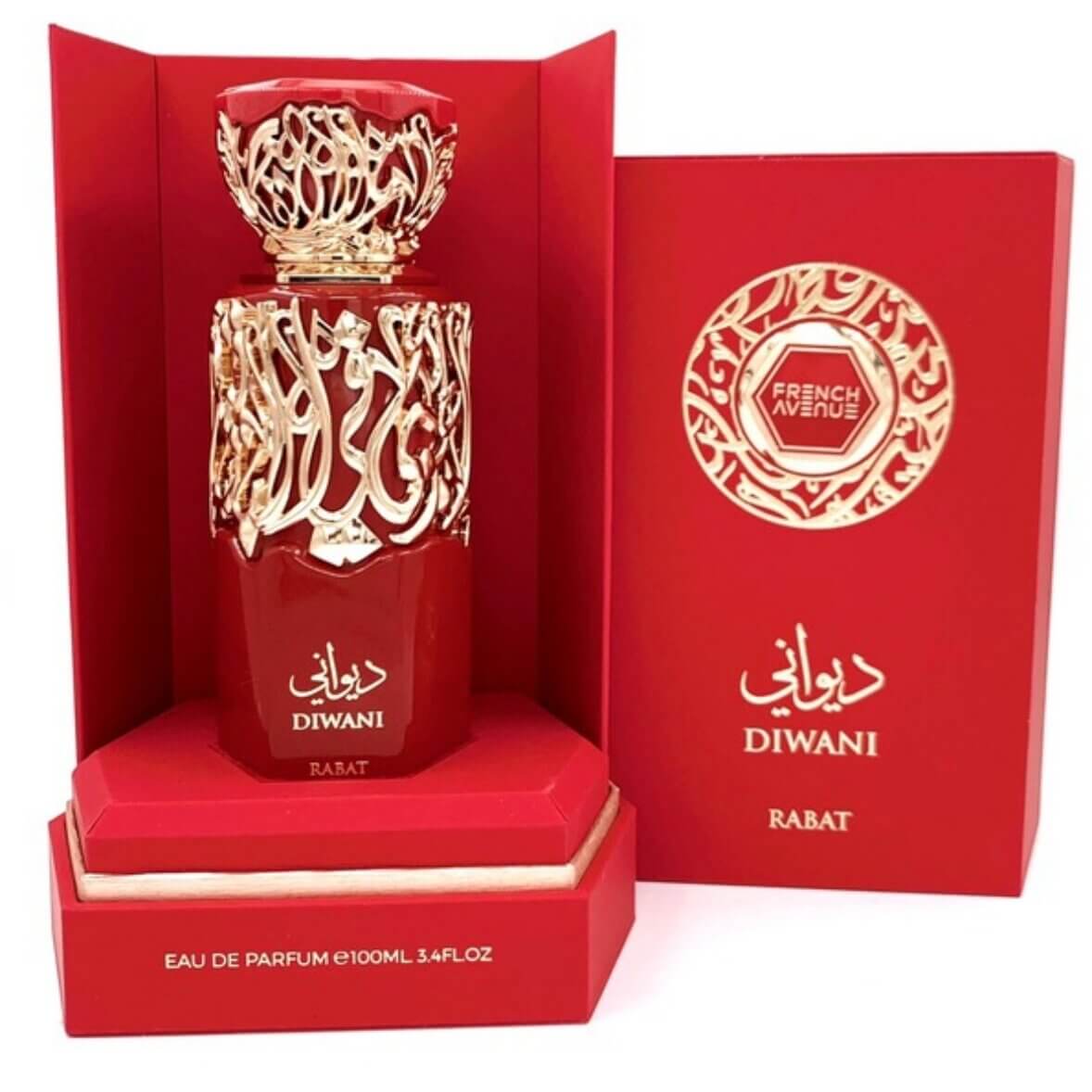 Eau de Parfum Diwani Rabat in einem stilvollen Ambiente, ideal für besondere Momente.