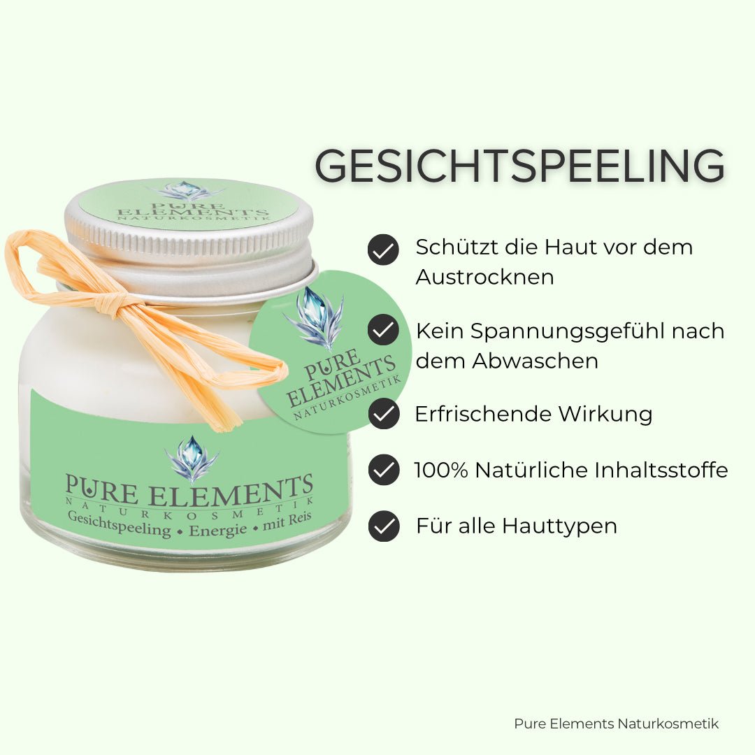 Gesichtspeeling •Energie• mit Reis