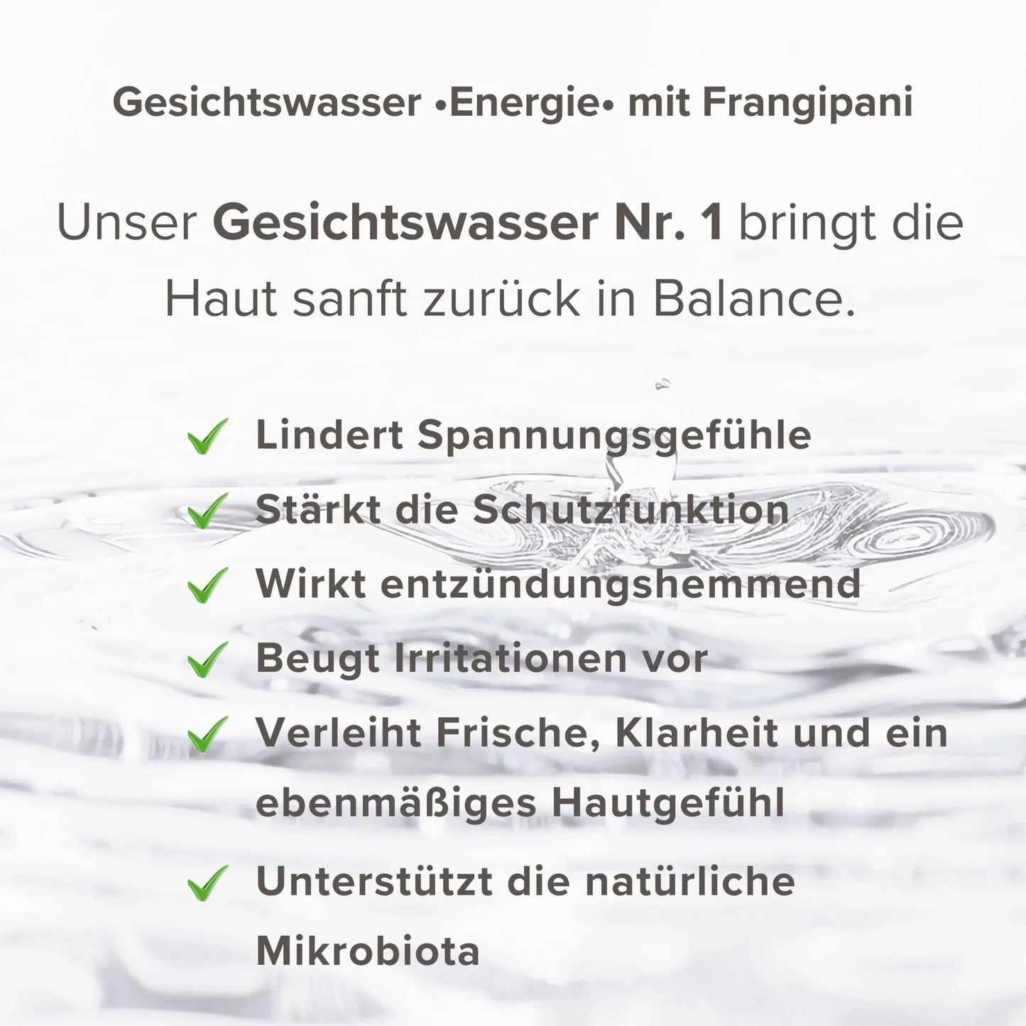 Gesichtswasser •Energie• mit Frangipani