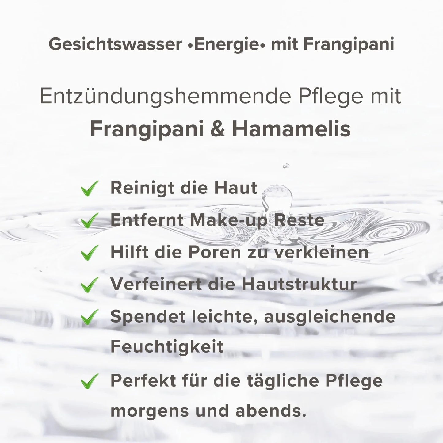 Gesichtswasser •Energie• mit Frangipani