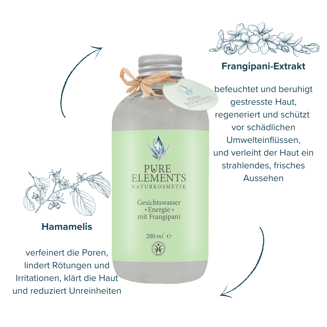 Gesichtswasser •Energie• mit Frangipani