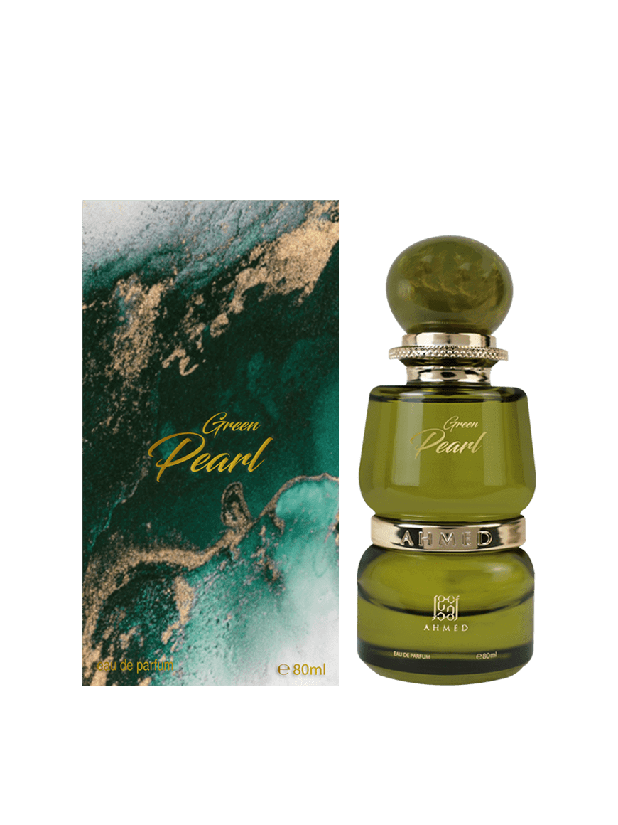 Ahmed Al Maghribi Green Pearl Eau de Parfum 80ml in eleganter Flasche, idealer Unisex Duft für jeden Anlass.